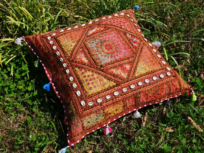 Square Floor Pillow Meditation Cushion bohemian Etsy