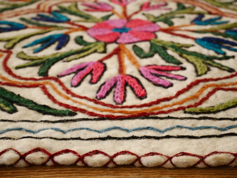 Floor Seating Pad Meditation Cushion Felted Wool Chair Pad Etsy UK