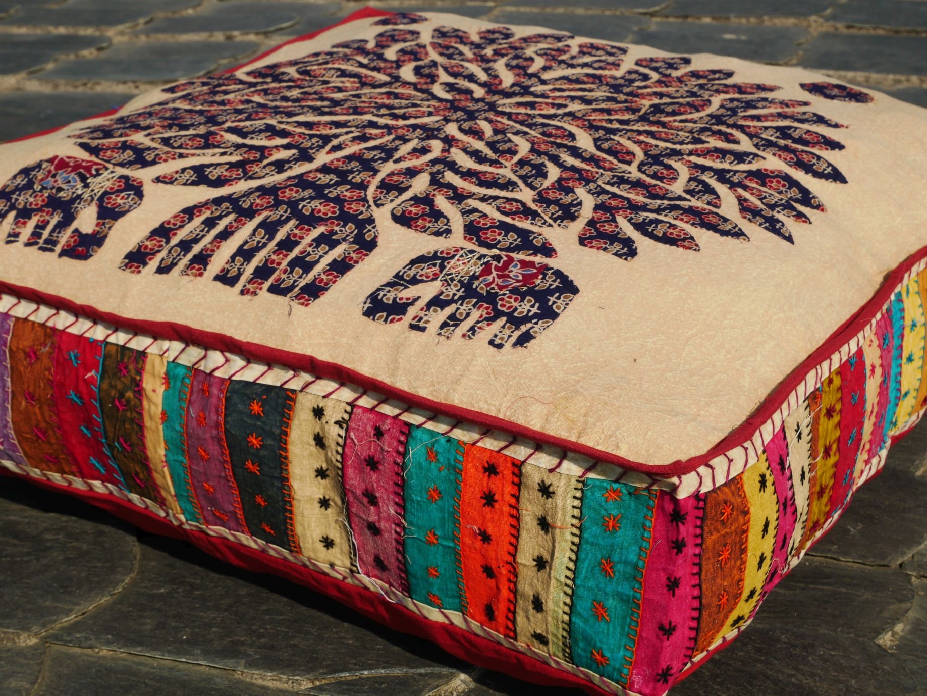 5 Ways To Fill A Large Floor Cushion - Bring On The Boho