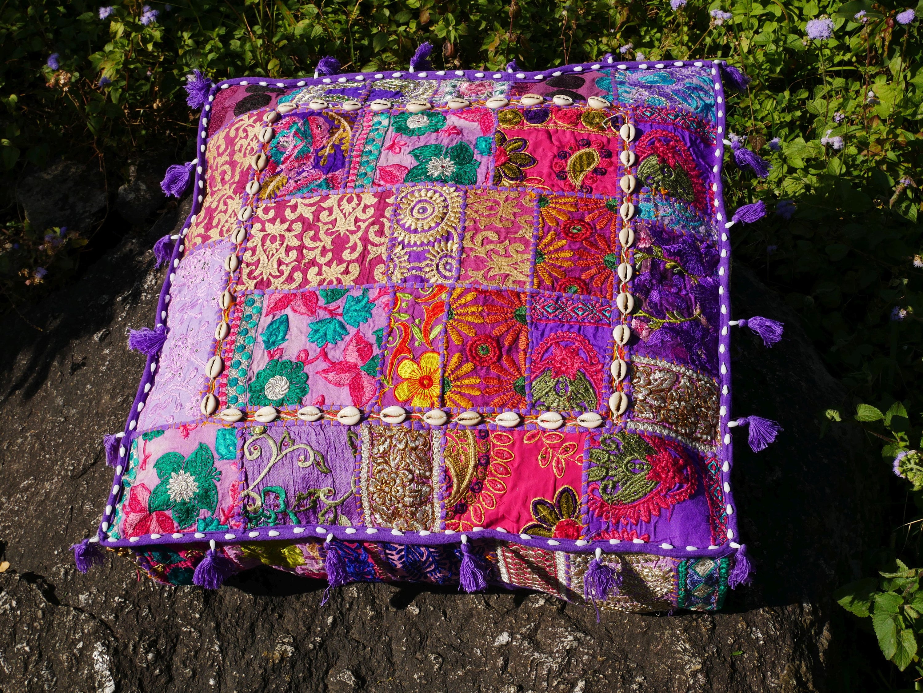 Large Floor Pillow Indian Floor Cushion Cover Boho Cushion Etsy UK