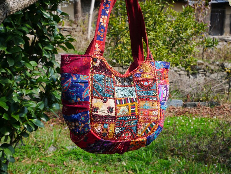 Boho Bag Colorful Hippie Bag Handmade Bohemian Shoulder Etsy