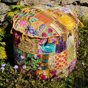 Patchwork Bodenkissen boho Sitzkissen Sitzsack Bezug indisch, orientalisch, hippie chic Bild 2