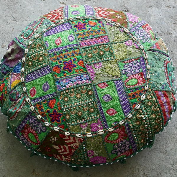 Floor pillow "Boho Jungle" large floor cushion cover or meditation cushion for colorful bohemian floor seating COVER ONLY