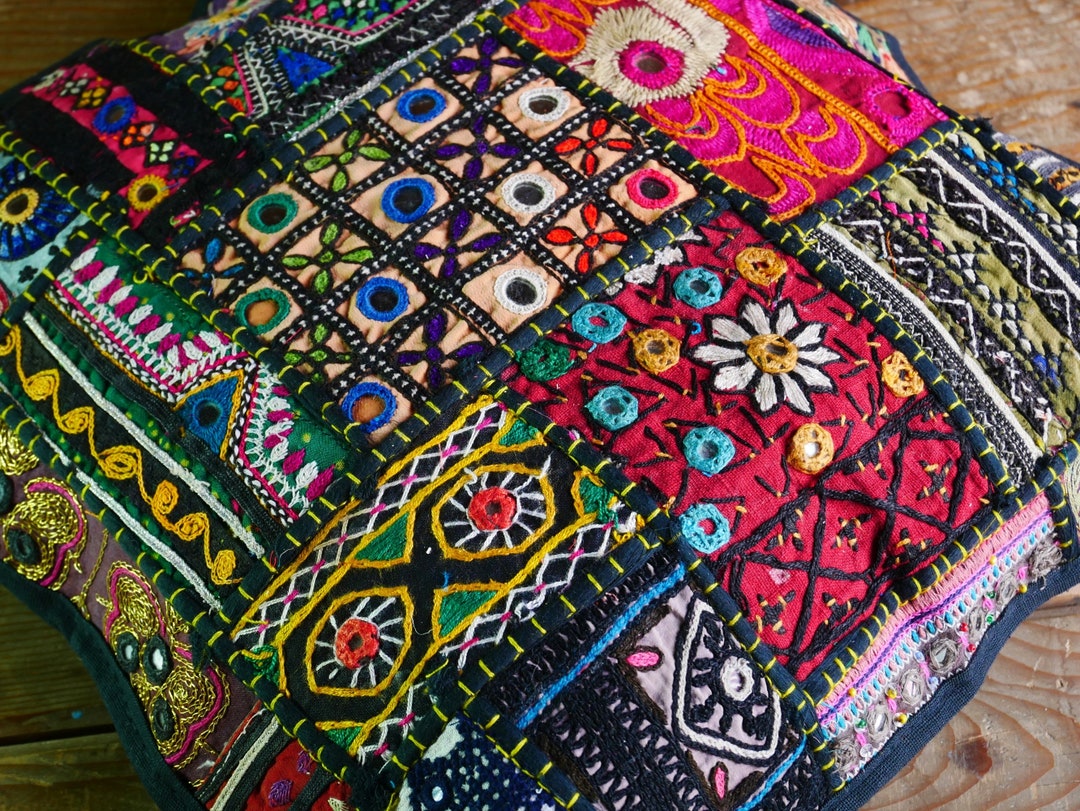 Boho Throw Pillow Set Indian Tribal Cushion Cover Colorful, Decorative