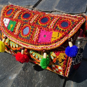 Hippie Festival Tasche - Clutch Schultertasche | Kleine Banjara style Damentasche | Boho Hippie fashion