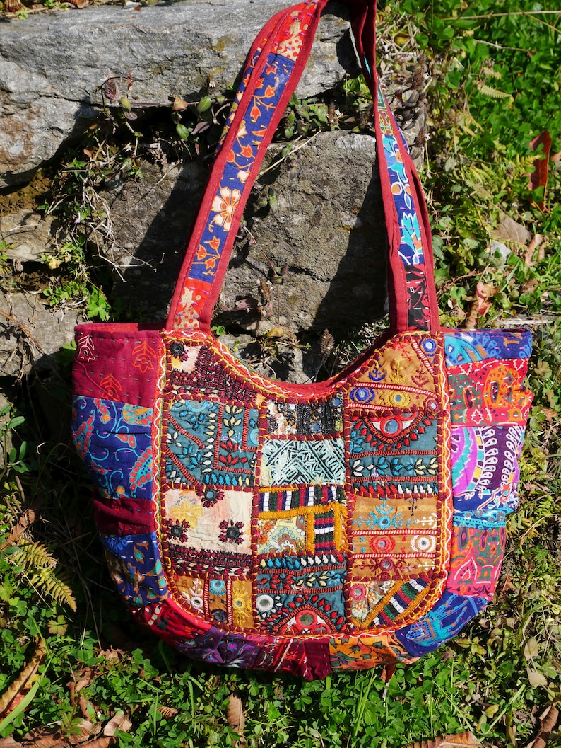 Boho Bag Colorful Hippie Bag Handmade Bohemian Shoulder Etsy