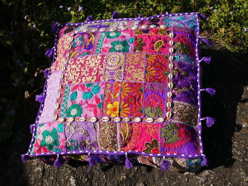 Large Floor Pillow Indian Floor Cushion Cover Boho Cushion - Etsy UK