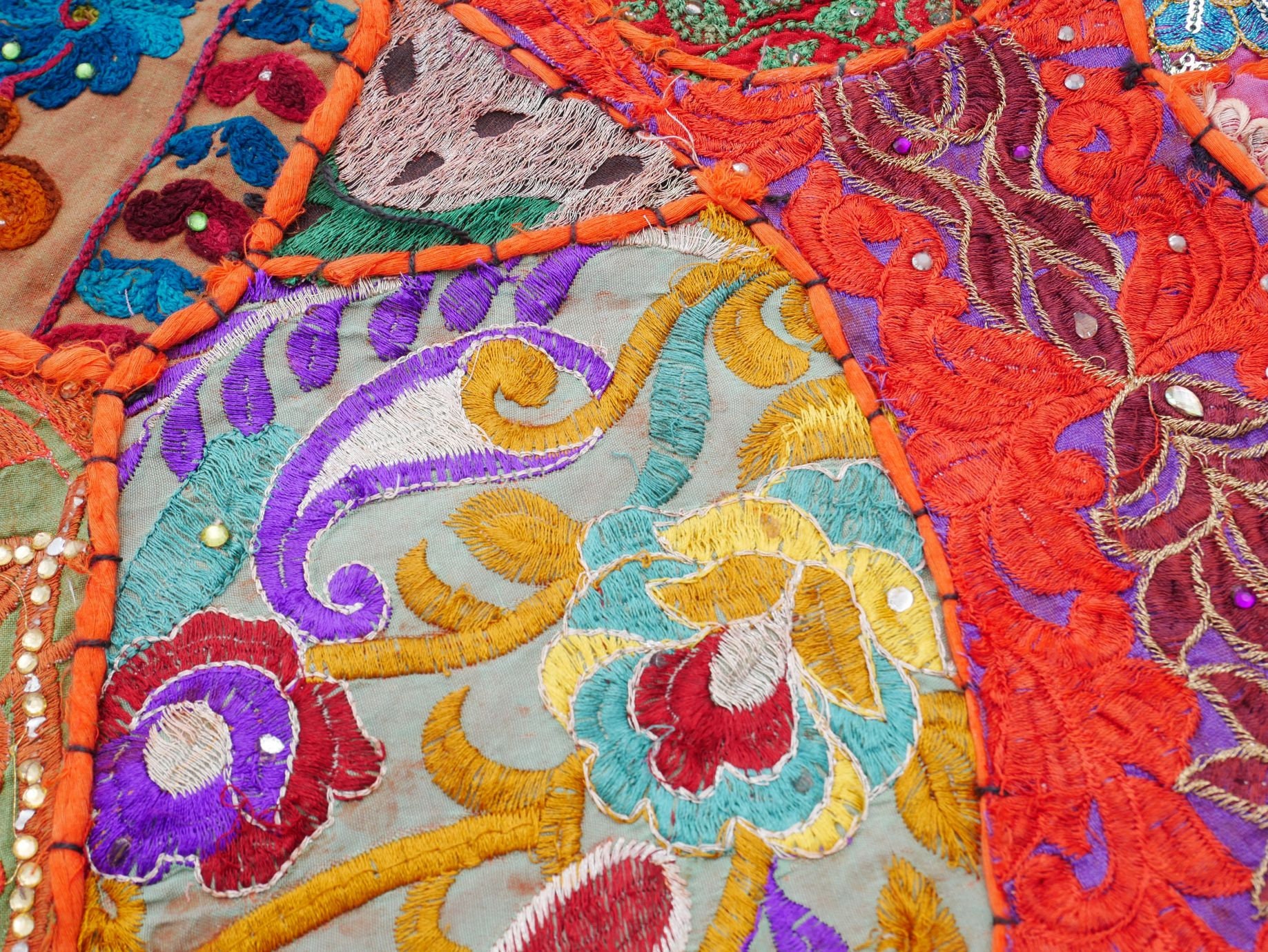 Boho Tapestry Wall Hanging Table Runner Vintage Sari | Etsy