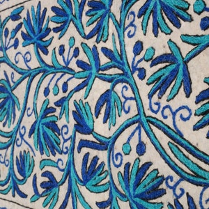 Boho Wollteppich - Läufer- Filz Teppich handbestickter Kashmiri Namda Teppich - Boho teppich - Schlazimmer teppich - Wandtteppich orient