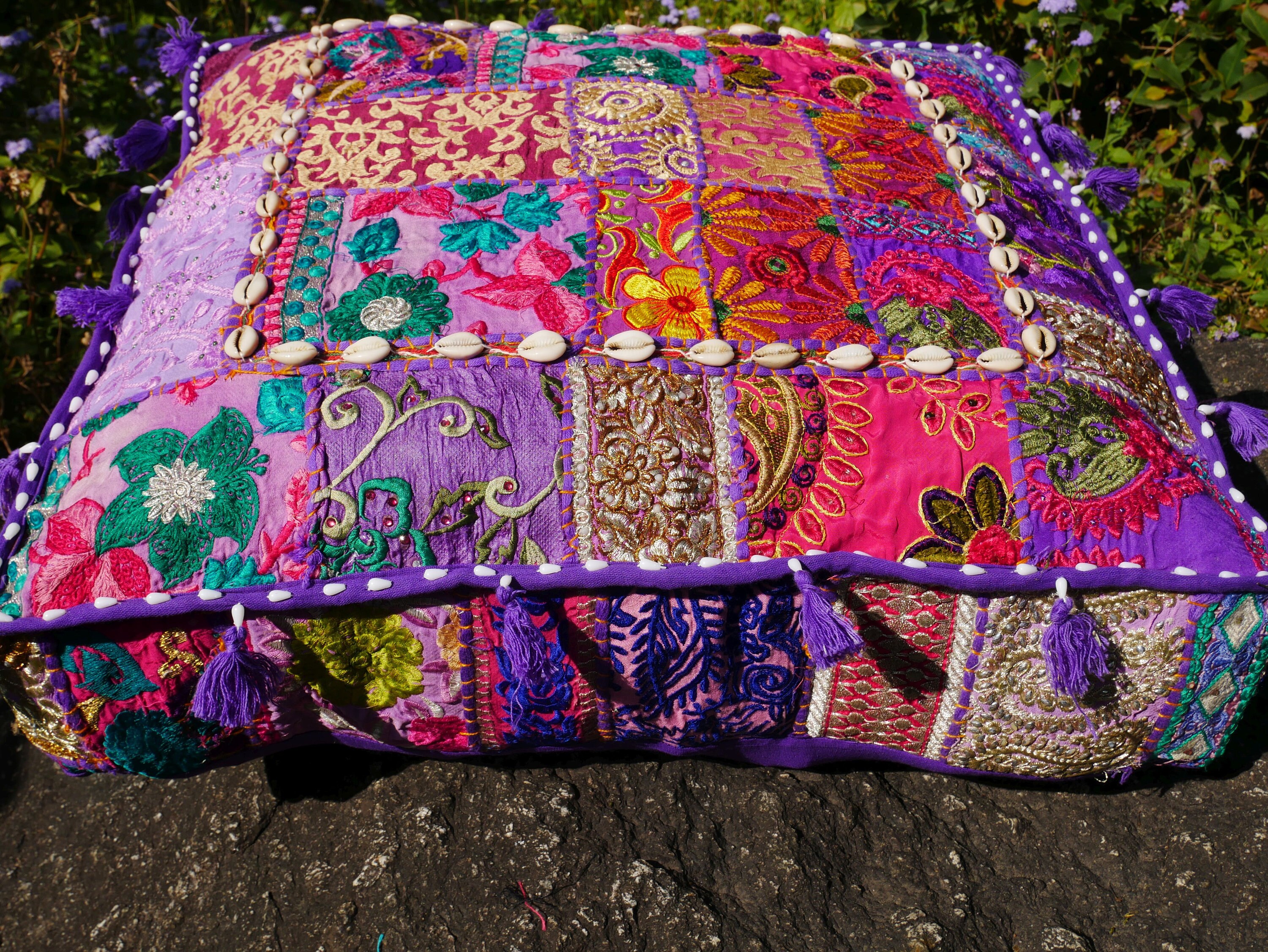 Large Floor Pillow Indian Floor Cushion Cover Boho Cushion Etsy UK