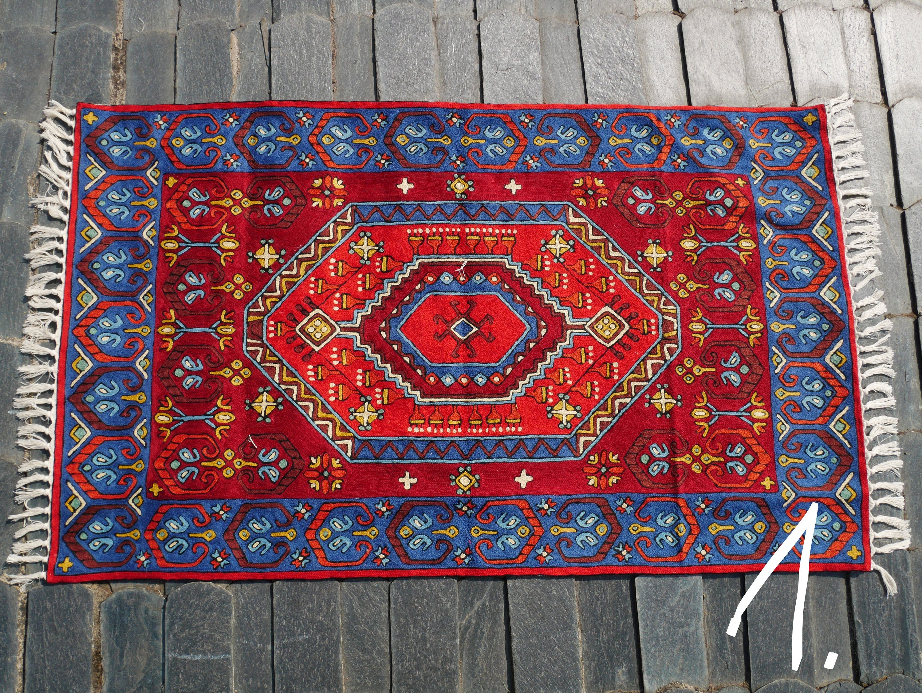 Boho Etsy - Kashmir Embroidery Bedrooms for Multicolor Persian Bohemian Rug Rug Decor Rug 3x5 Wall Rug Runner Wool Oriental Handmade Accent