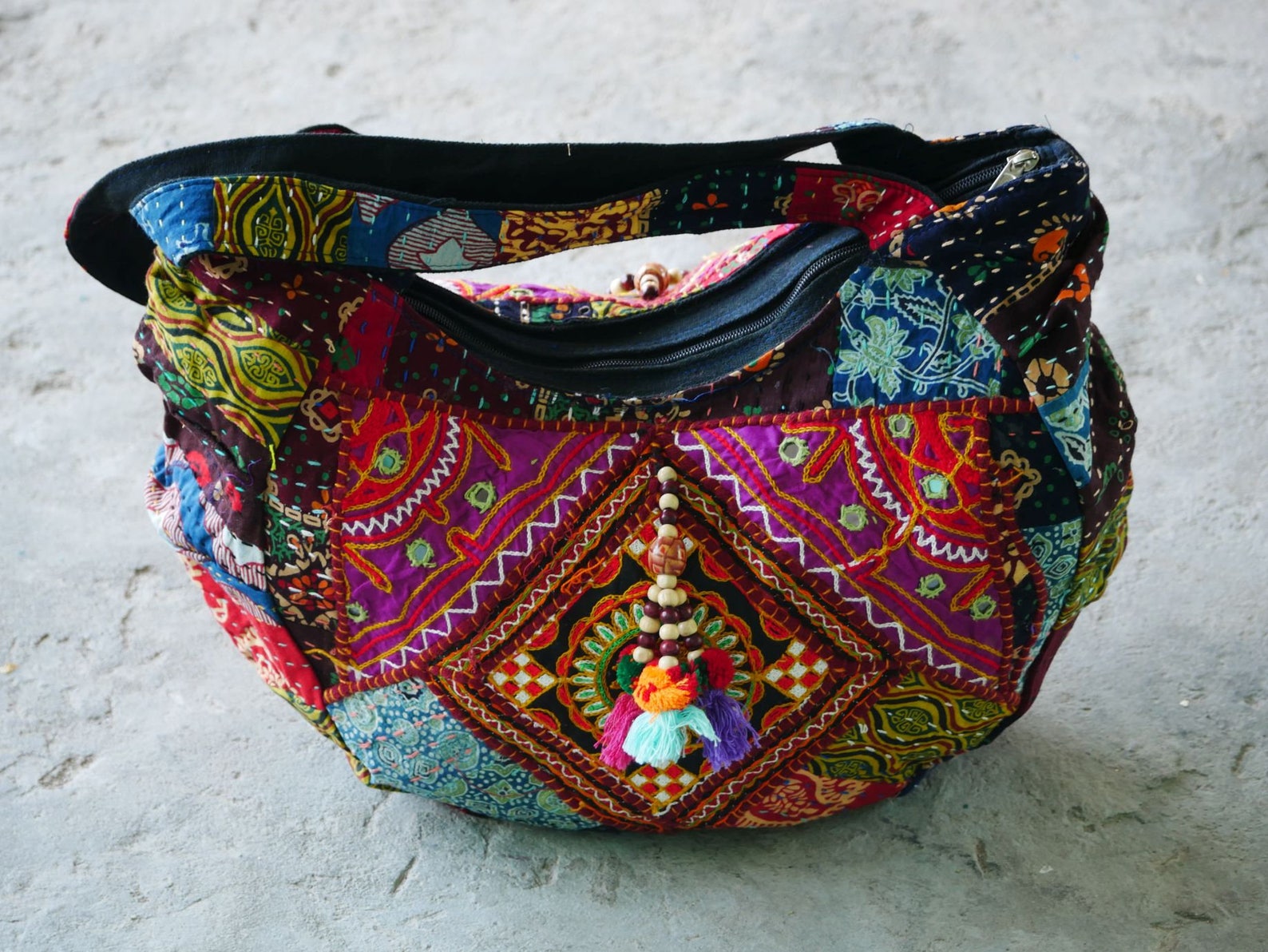 Hippie hobo bag handmade boho shoulder bag large hobo bag Etsy