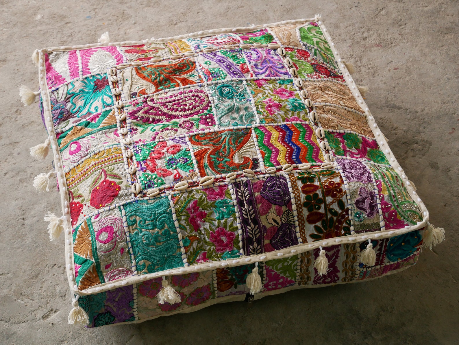 Boho Bodenkissen Mandala Sitzkissen großer Sitzsackbezug | Etsy