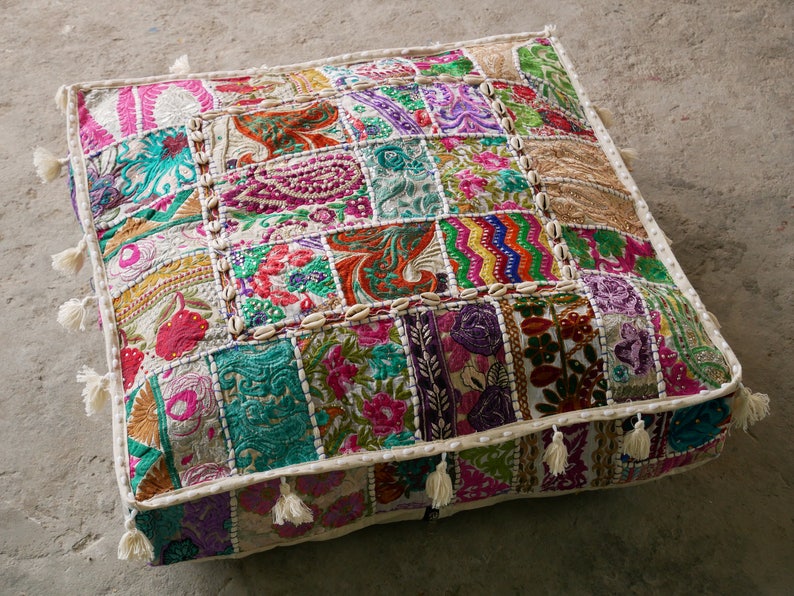 Boho Bodenkissen Mandala Sitzkissen großer Sitzsackbezug | Etsy