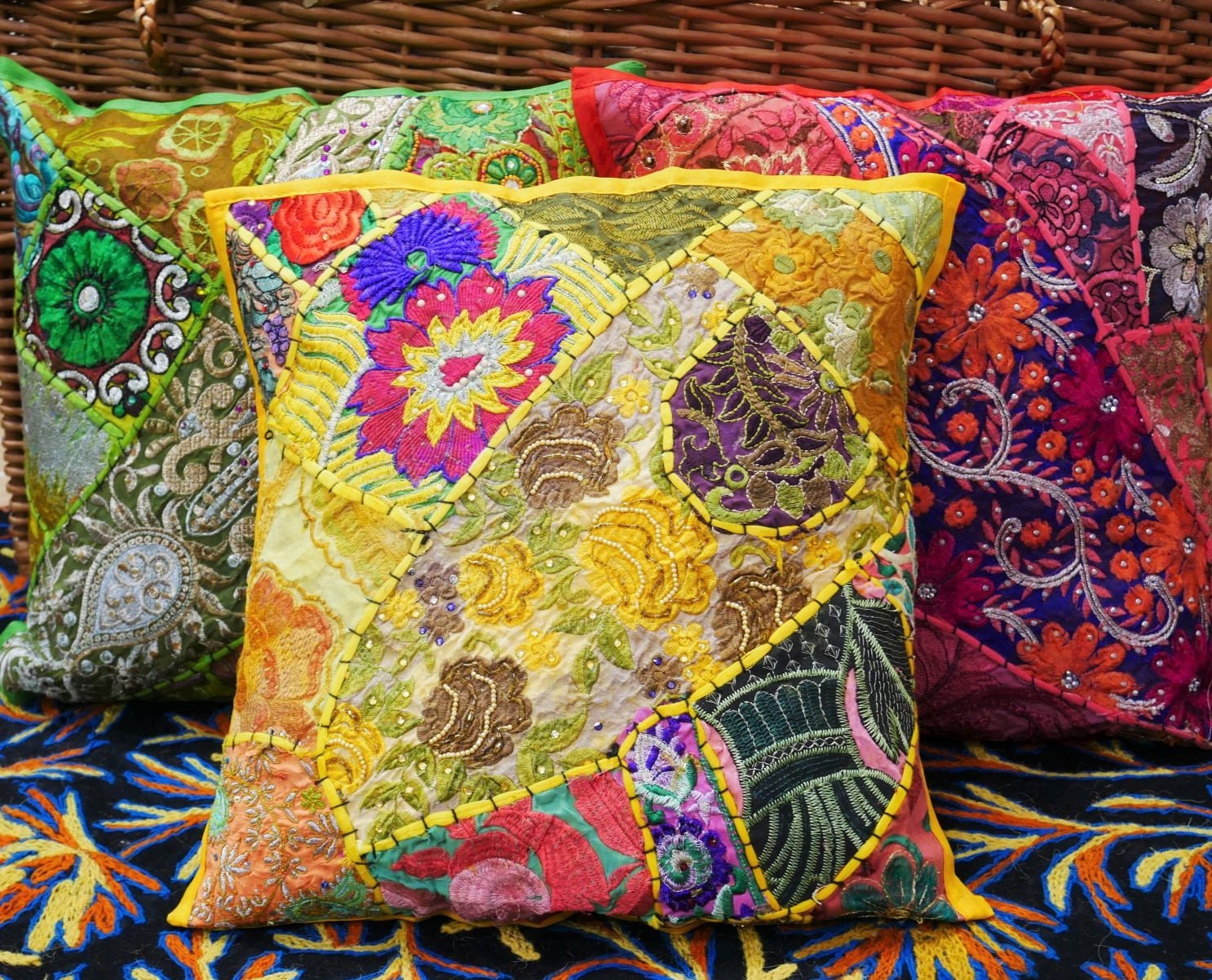 indian throw pillow covers