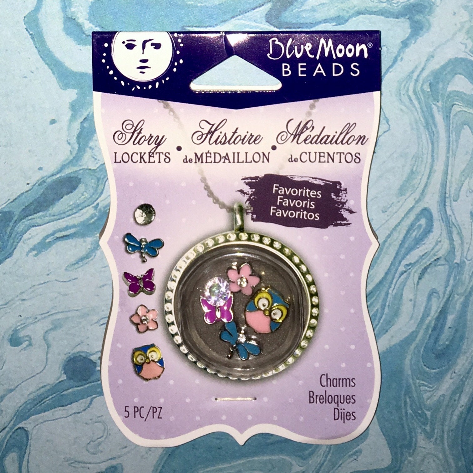 Blue Moon Beads Story Locket Favorites Charms Assortment 5PC. Etsy