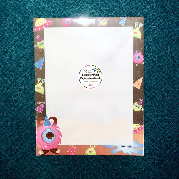 Computer Printer Paper New Balloons Border 40 Sheets 8.5/"x11/" Stationery