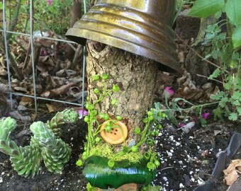 Fairy Garden House, Log House, Fairy House, Whimsical, Magical, Handmade, Unique, Fairy Garden