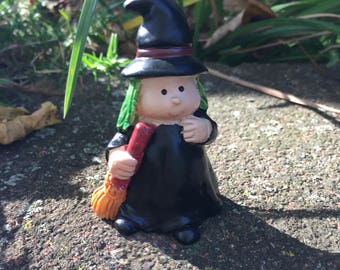 Miniature Child Halloween Witch, Fairy Garden Witch, Halloween Witch, Halloween Decor