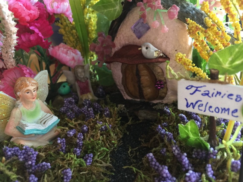 Enchanted Birdcage, Fairy Garden in A Birdcage, Birdcage Fairy Garden