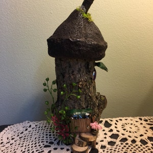 Fairy Garden House, Log House, Fairy House, Whimsical, Magical, Handmade, Unique, Fairy Garden