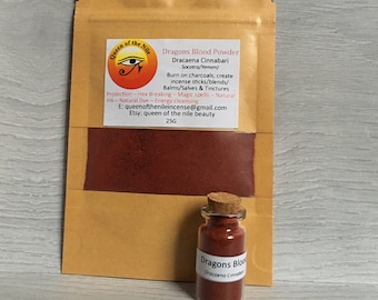 True Dragons Blood Powder, Dracaena Cinnabari from Socotra, Yemen