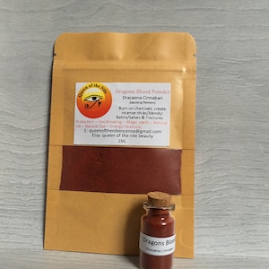Polvere di sangue di drago/Dracaena Cinnabari, vero sangue di drago Socotra 6g/25/50/100g