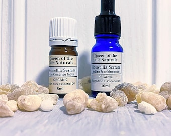 Boswellia Serrata Frankincense Essential Oil, organic  - aromatherapy oil - 5 10ml