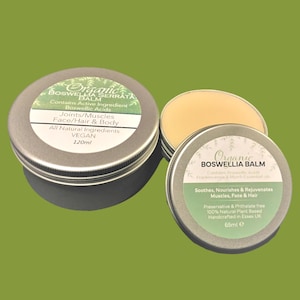 Boswellia Balm - Boswellic Acids for face/body & muscles - organic/vegan multifunctional all purpose Beauty Care