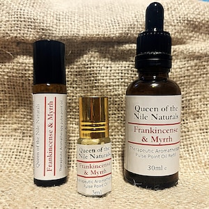Frankincense Myrrh Oil/Aromatherapy Roll on oil/Handmade with pure Frankincense Myrrh Essential oils