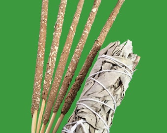 White Sage Incense Sticks ~ Natural Organic Incense Handmade in UK - queen of the nile incense - pure artisan incense 3/5/10 sticks