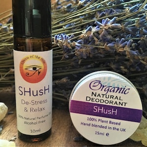 De stress rollerball oil/organic deodorant- vegan - all  natural ingredients- relaxing aromatherapy oil blend-frankincense/geranium/lavender