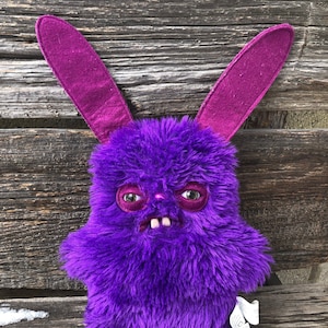 Fuggler Rabid Rabbit Purple Furry Plush Funny Ugly Monster Stuffed Animal Plushie Toy Creepy Doll Collectible Purple Plush Etsy