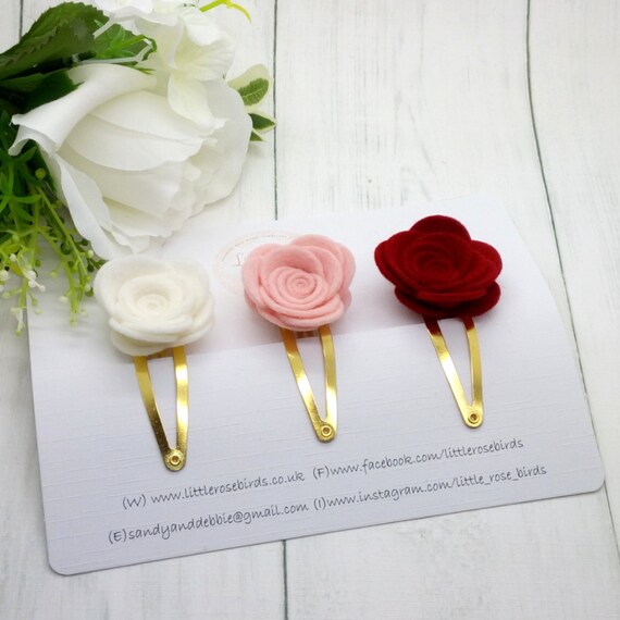 baby christening hair clips