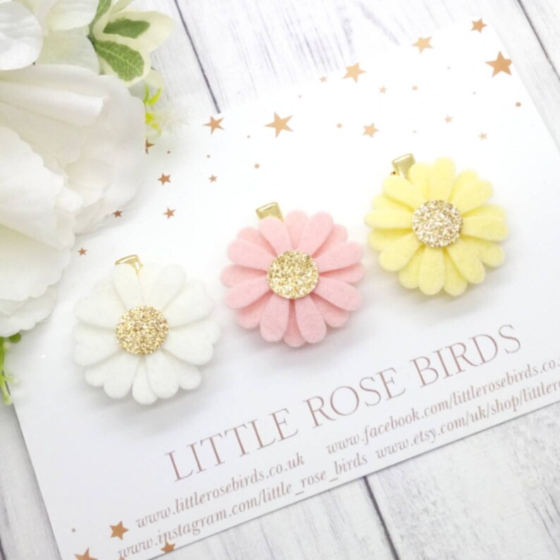 flower hair clips for babies