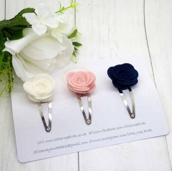 baby christening hair clips