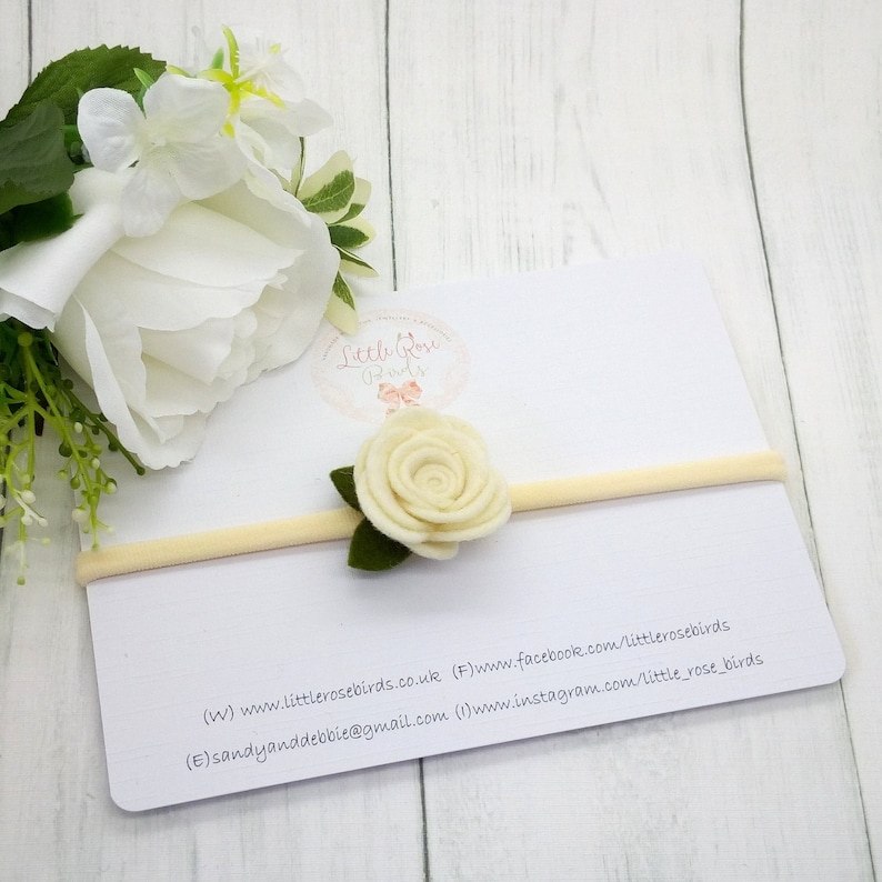 Wedding Hair Ivory Baby Headband Flower Crown Girls Hair Accessories Christening Headband Christening Baby Bows Photo Prop