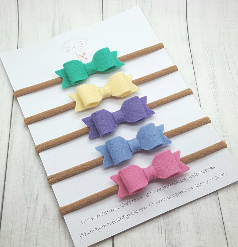 Baby Headbands and Bows Baby Headbands Hair Bow Set Baby Headband Girls Hair Accessories Hair Clips Baby Bows -Newborn Headband