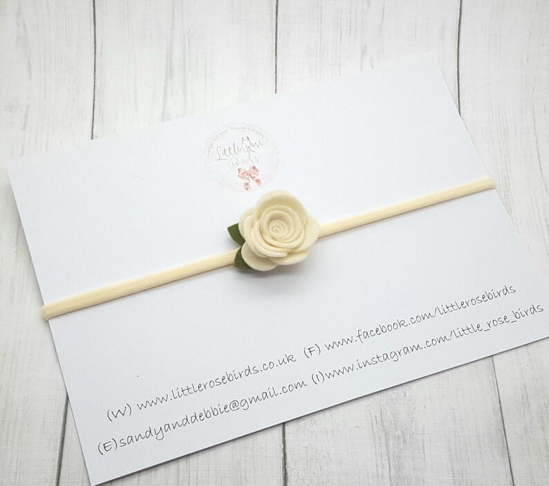 Wedding Hair Ivory Baby Headband Flower Crown Girls Hair Accessories Christening Headband Christening Baby Bows Photo Prop