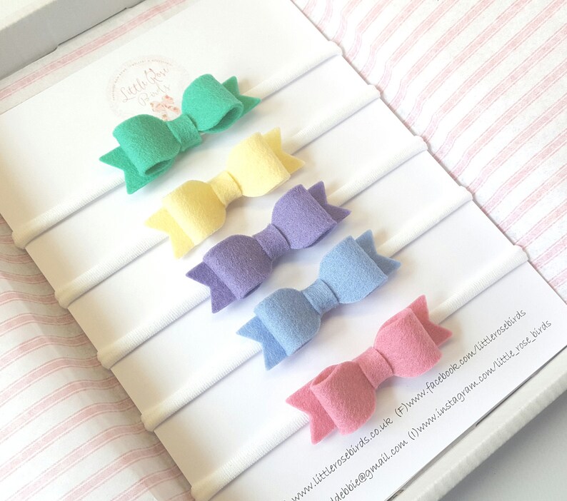 Baby Headbands and Bows Baby Headbands Hair Bow Set Baby Headband Girls Hair Accessories Hair Clips Baby Bows -Newborn Headband