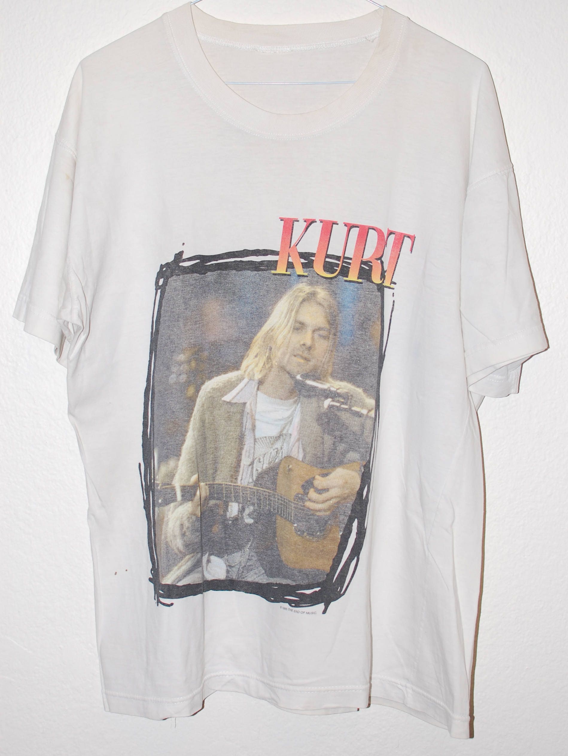 Vintage Kurt Cobain t shirt Etsy