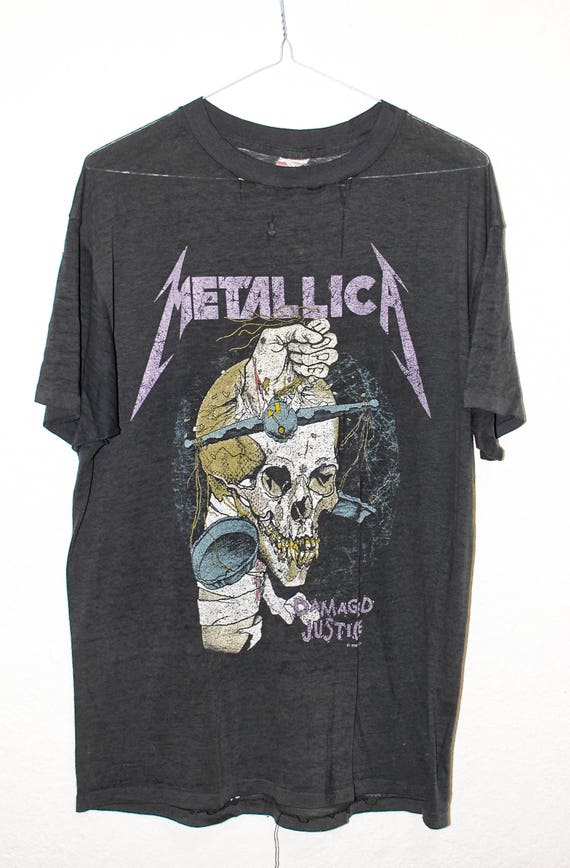 metallica damaged justice shirt
