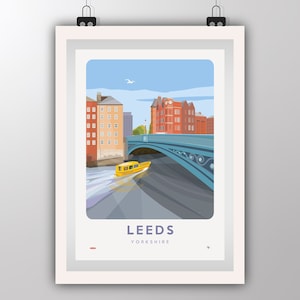 Leeds - Yorkshire - Art Print by Tiv