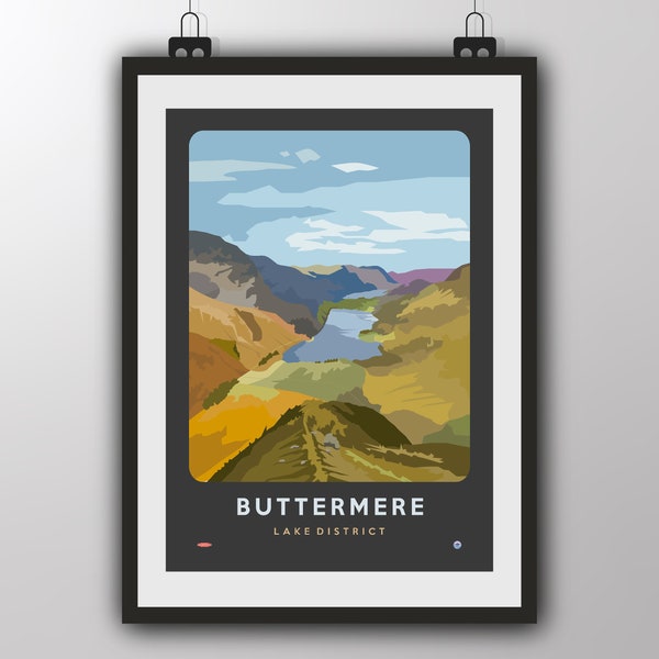 Buttermere, Lake District - Art Print by Tiv