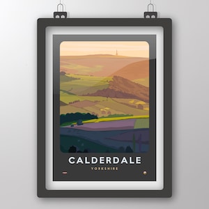 Calderdale, Yorkshire - Art Print by Tiv
