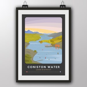 Coniston Water - Lake District - Art Print by Tiv