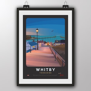 Whitby, Yorkshire (Bram Stoker-Dracula) - Kunstdruck von Tiv