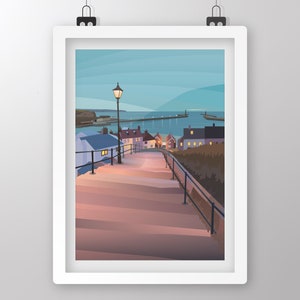 Whitby, Yorkshire - Impressão artística de Tiv