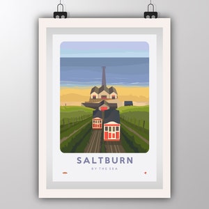 Saltburn by the Sea, Yorkshire - Art Print by Tiv