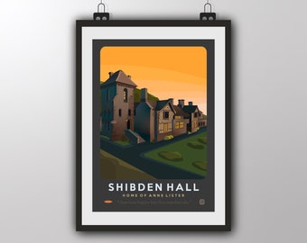 Shibden Hall, Home of Anne Lister - Art Print by Tiv